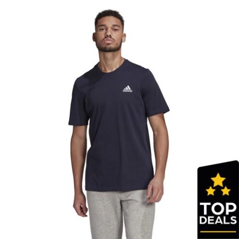 ADIDAS Essentials Embroidered Small Logo T-Shirt Men