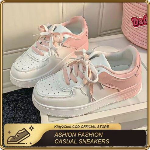 Kitty2Cool 2024 Ladies Fashion Casual Sneakers – Pink